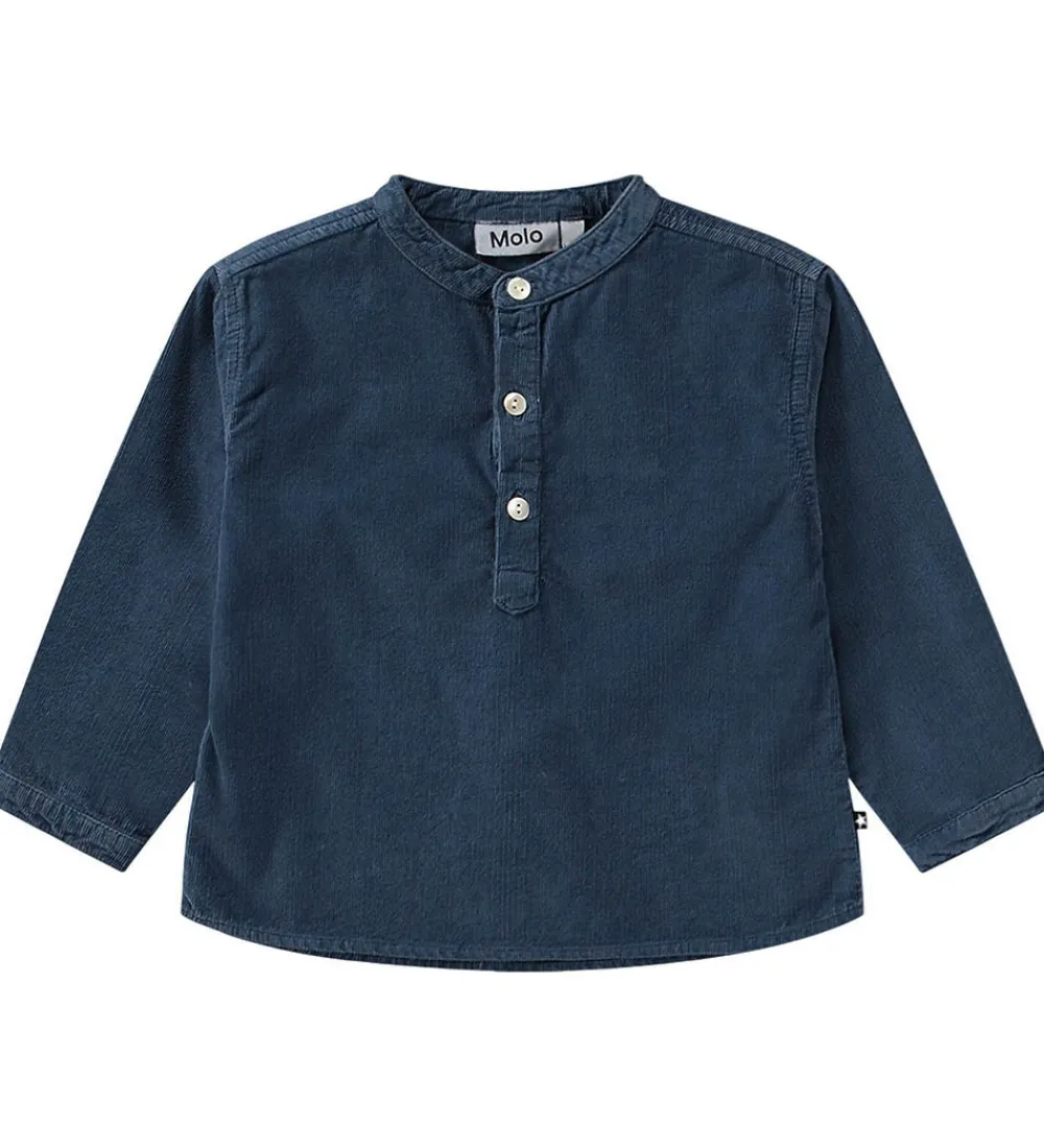 Børn Molo Skjorter>Skjorte - Fløjl - Enoz - Calm Fjord