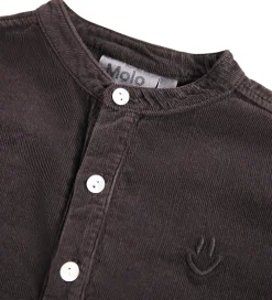 Børn Molo Skjorter|Skjorte - Fløjl - Enoz - Dark Cocoa