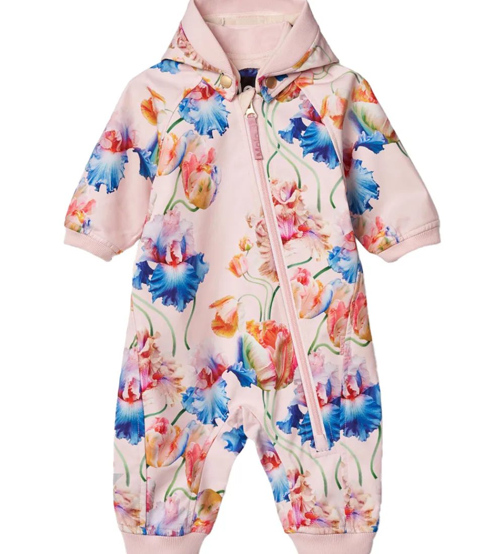 Børn Molo Softshell>Softshelldragt m. Fleece - Hill - Tulip Pink