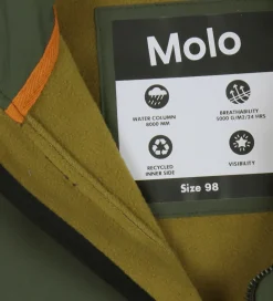 Børn Molo Softshell></noscript>Softshelljakke m. Fleece - Cloudy - Forest Block