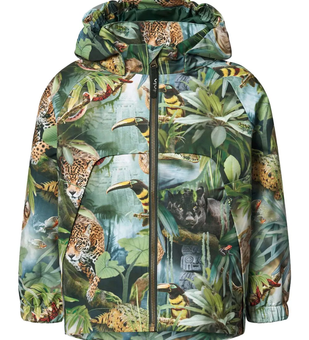 Børn Molo Softshell>Sommerjakke - Hoplas - Jungle Life