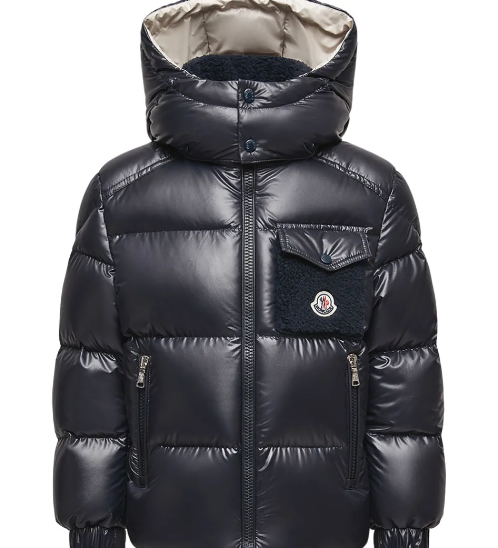 Børn Moncler Overgangsjakker|Dunjakker Og Dynejakker>Dunjakke - Yule - Navy