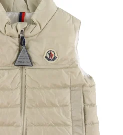 Børn Moncler Veste|Dunveste Og Dyneveste|Dunvest - Camelien - Beige