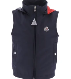 Børn Moncler Veste|Vest - Zene - Mørkeblå m. Rød/Hvid