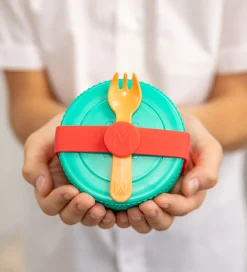 Montiico Skole|Madkasser|Bestikbånd - Silikone - Watermelon