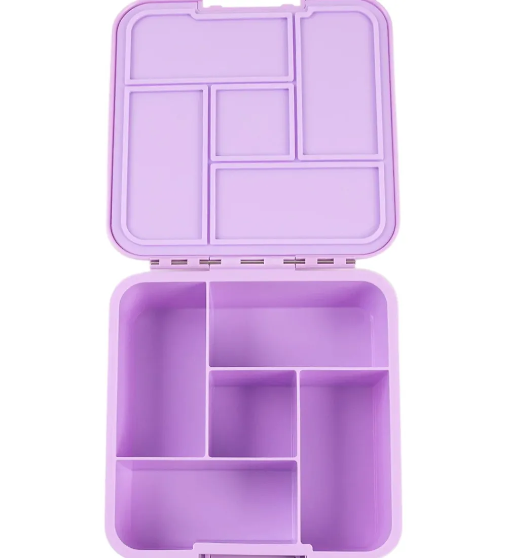 Montiico Madkasser>Madkasse m. 5 rum - Bento Five - 980 ml - Lilac