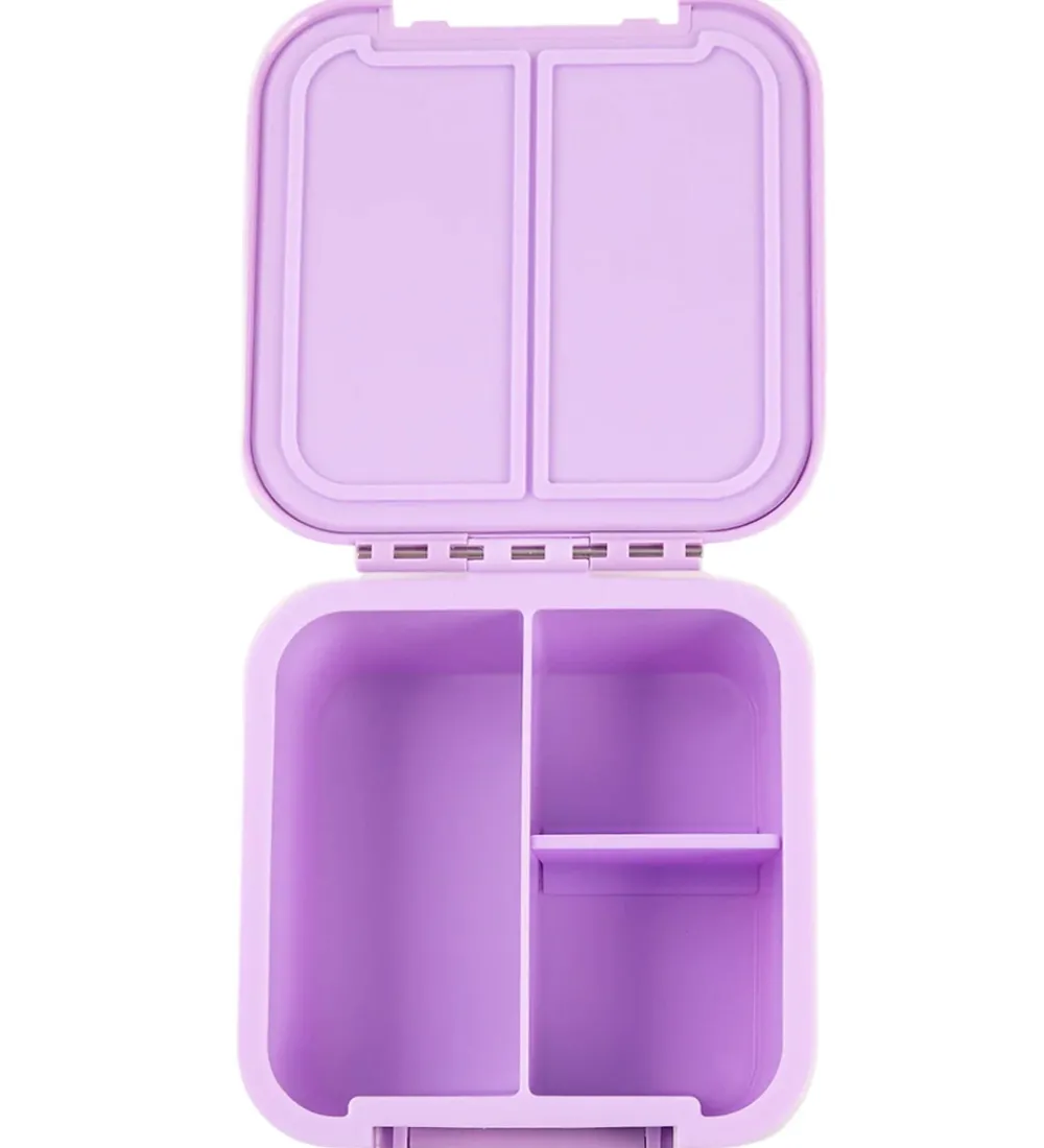 Montiico Madkasser|Snackboks m. 3 rum - Bento Two - 500 ml - Lilac