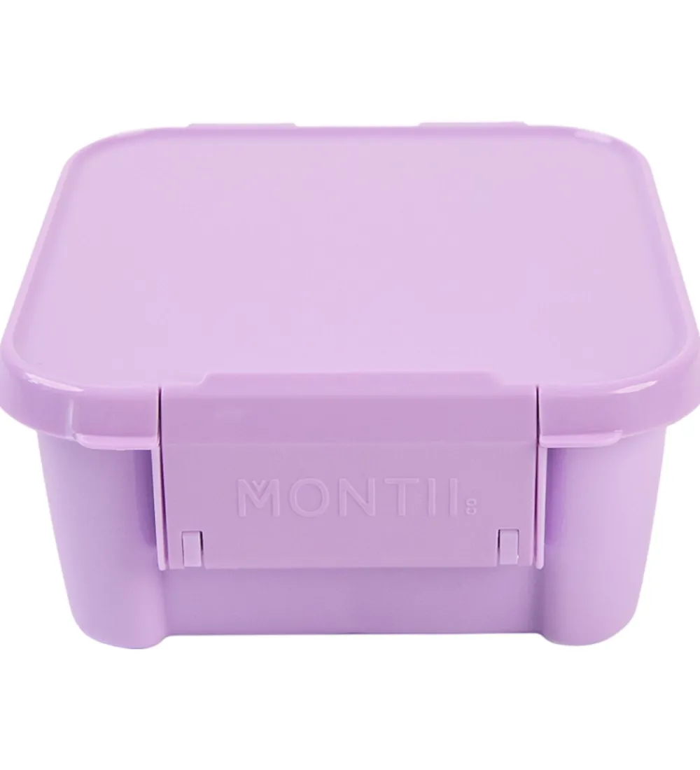 Montiico Madkasser|Snackboks m. 3 rum - Bento Two - 500 ml - Lilac