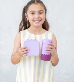 Montiico Madkasser|Snackboks m. 3 rum - Bento Two - 500 ml - Lilac