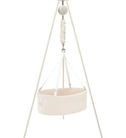 Moonboon Sovetid|Sengetøj|Oval Vugge - Classic Bundle - Nature/Hvid