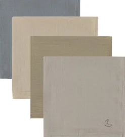 Moonboon Stofbleer|Pusletid|Stofbleer - Musselin - 4-pak - Blue Mix