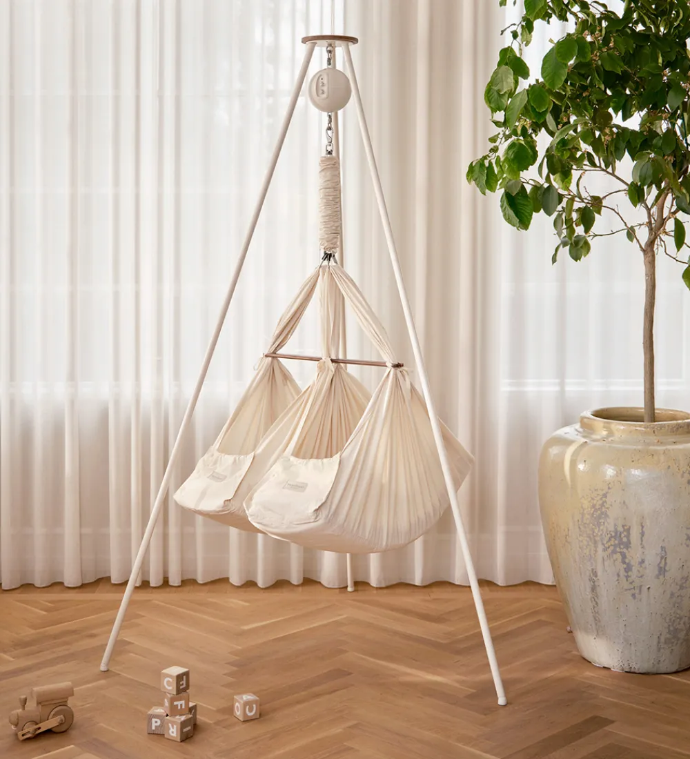 Moonboon Senge>Tvillinge-slyngevugge - 70x95 cm - Nature