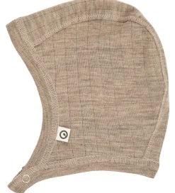 Børn Müsli Babyhjelme|Babyhjelm - Rib - Uld - Balsam Melange