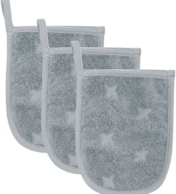 Müsli Vaskeklude|Pleje- Og Toiletartikler>Badehandsker - 3-pak - 14x18 cm - Jasmin Blue