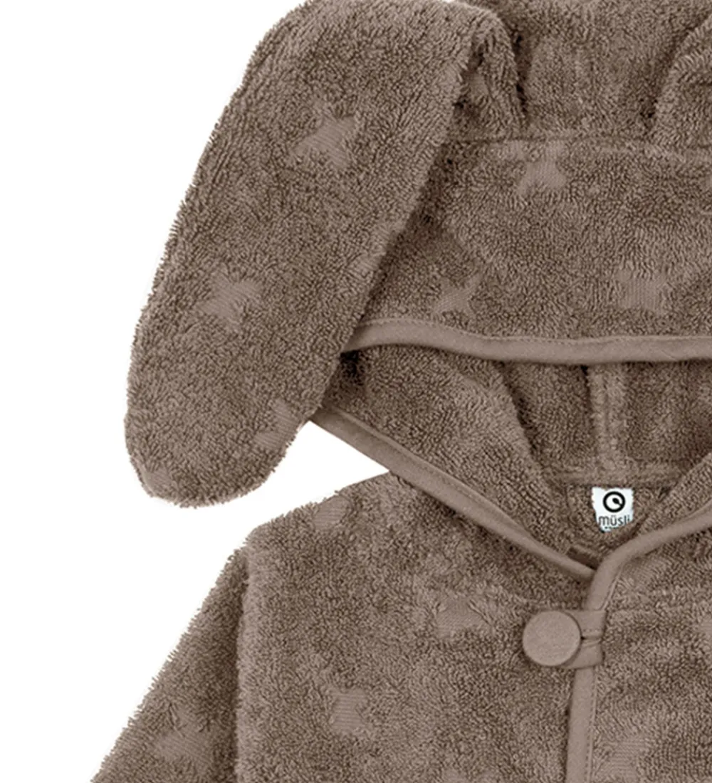 Børn Müsli Badekåber|Badekåbe - Bunny - Cashew