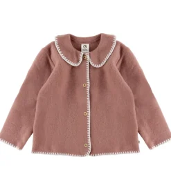 Børn Müsli Cardigans|Basis>Cardigan - Uldfleece - Daydream