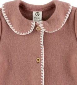 Børn Müsli Cardigans|Basis>Cardigan - Uldfleece - Daydream