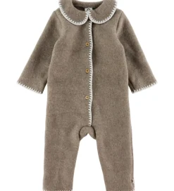 Børn Müsli Basis|Køredragt - Uldfleece - Brown Melange