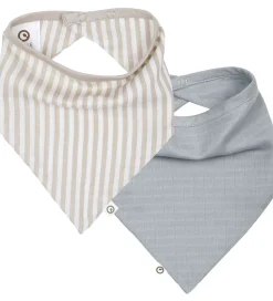 Müsli Hagesmække|Savlesmække - Stripe Muslin - 2-pak - Balsam cream/Cashme