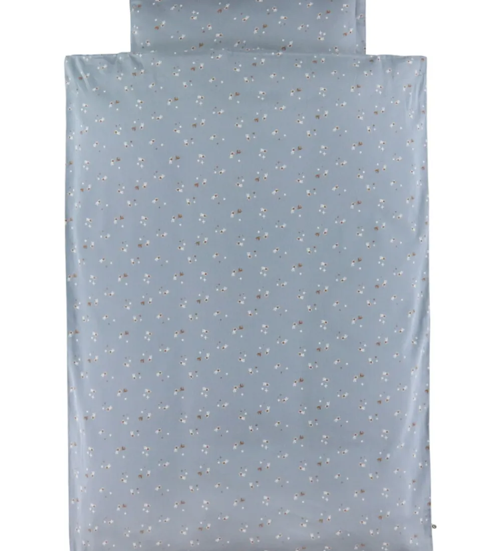 Müsli Sovetid|Sengetøj>Sengetøj - Baby - Stars - Jasmin Blue/Balsam Cream/Walnut