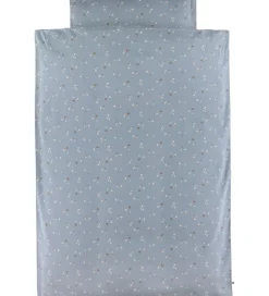 Müsli Sovetid|Sengetøj>Sengetøj - Junior - Stars - Jasmin Blue/Balsam Cream/Walnu