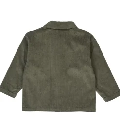 Børn Müsli Skjorter|Skjorte - Fløjl - Deep Green