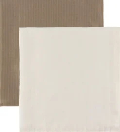 Müsli Stofbleer|Pusletid>Stofbleer - 2-pak - 75x75 - Balsam Cream/Walnut