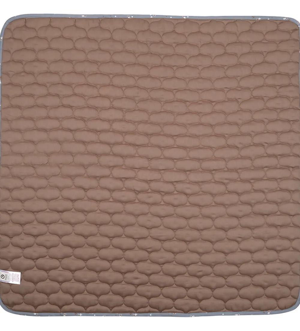 Børn Müsli Tæpper|Børneværelset|Tæppe - Quiltet - 90x90 cm - Stars - Jasmin Blue/Balsam Cr