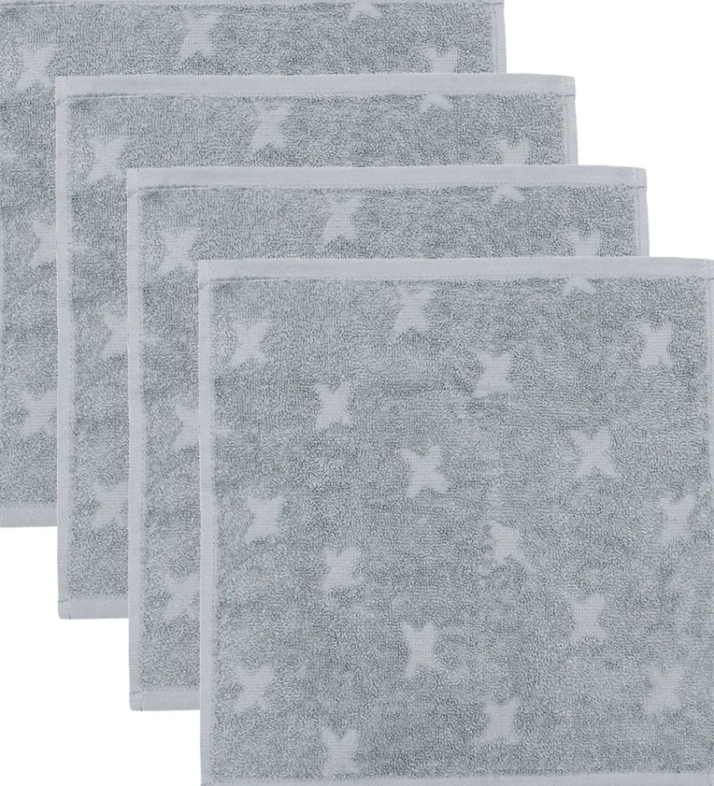 Müsli Vaskeklude|Pleje- Og Toiletartikler>Vaskeklude - 4-pak - Jasmin Blue