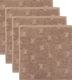 Müsli Vaskeklude|Pleje- Og Toiletartikler>Vaskeklude - 4-pak - Walnut