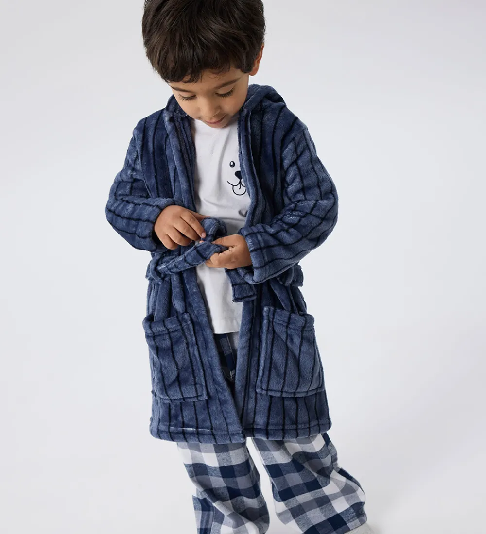 Børn Name It Badekåber|Badekåbe - Velour - NmmRacer - Flint Stone