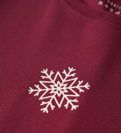 Børn Name It Juletøj|Bluser>Bluse - NkfVix - Burgundy/Snowflake