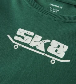 Børn Name It Bluser|Bluse - NkmVarto - Bistro Green/Skate8