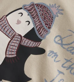 Børn Name It Bluser>Bluse - NmfVix - Cement/Penguin