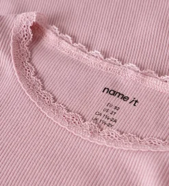 Børn Name It Bluser|Bluse - Rib - Noos - NmfKab - Fragrant Lilac