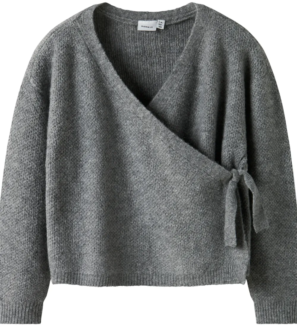 Børn Name It Bluser|Bluse - Strik - NkfSanie - Grey Melange