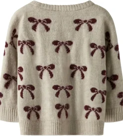 Børn Name It Sweatshirts|Juletøj|Bluse - Strik - NmfSenya - Cement