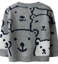 Børn Name It Sweatshirts|Bluse - Strik - NmmSauel - Gråmeleret