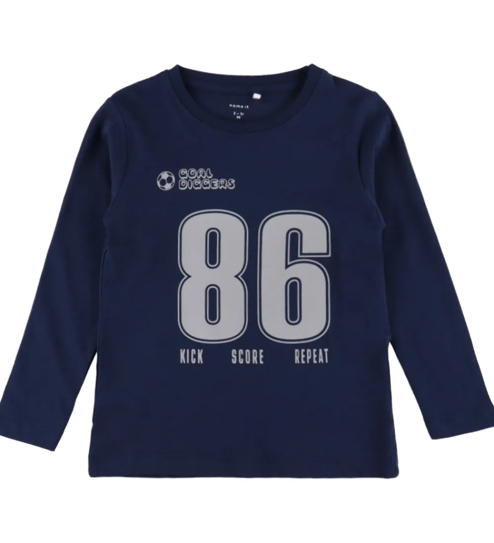 Børn Name It Basis>Bluser - Noos - 3-pak - NmmNiko - Navy Blazer