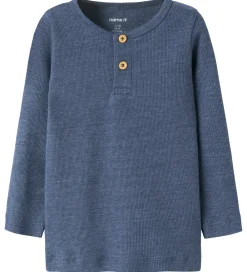 Børn Name It Bluser|Drengetøj>Bluser - Rib - NbmKab - Vintage Indigo/Melange