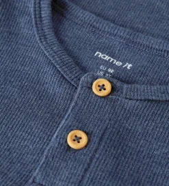 Børn Name It Bluser|Drengetøj>Bluser - Rib - NbmKab - Vintage Indigo/Melange