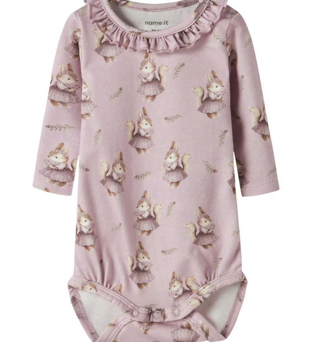 Børn Name It Bodyer|Body l/æ - NbfShelly - Keepsake Lilac