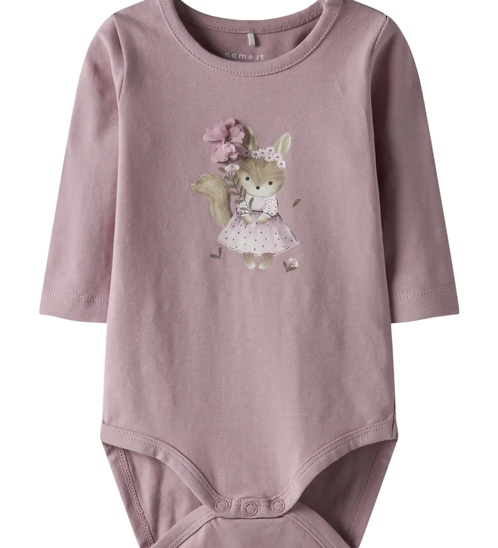 Børn Name It Bodyer>Body l/æ - NbfSunshine - Keepsake Lilac