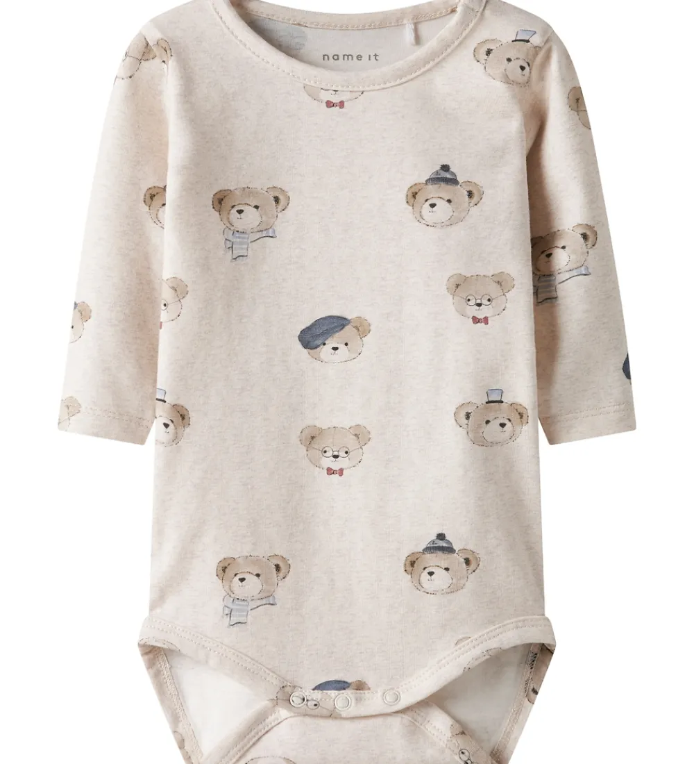 Børn Name It Bodyer>Body l/æ - NbmRicki - Peyote Melange