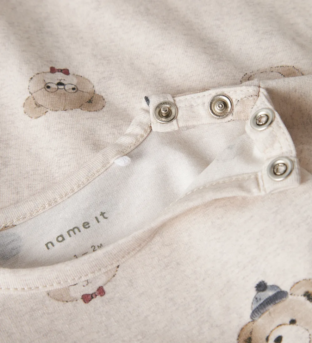 Børn Name It Bodyer>Body l/æ - NbmRicki - Peyote Melange