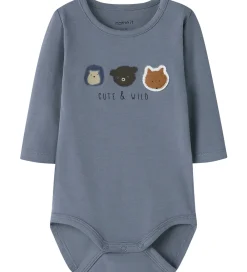 Børn Name It Bodyer|Body l/æ - NbmSave - Flint Stone