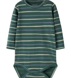 Børn Name It Bodyer|Body l/æ - NbmVroels - Bistro Green/Stripes