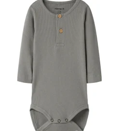 Børn Name It Bodyer|Drengetøj|Body l/æ - Rib - NbmKab - Shadow