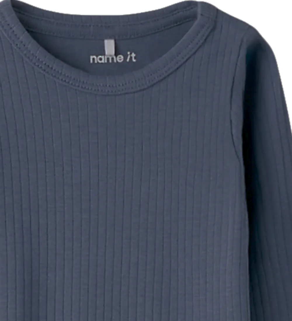 Børn Name It Bodyer|Body l/æ - Rib - NbmReyo - Vintage Indigo
