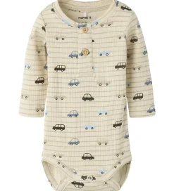 Børn Name It Bodyer|Body l/æ - Rib - NbmRonald - Peyote Melange